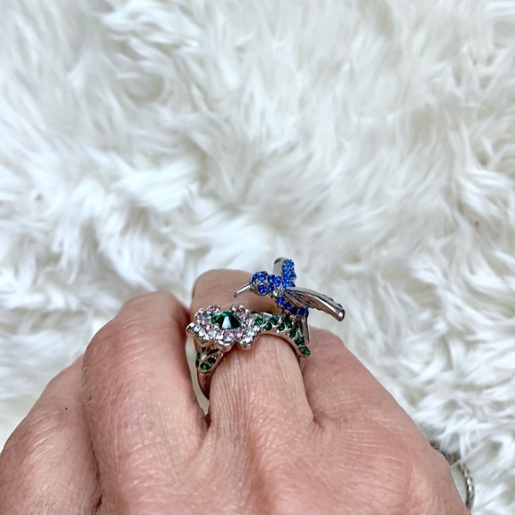 Hummingbird Ring Sterling Silver 925 - Picture 9 of 15